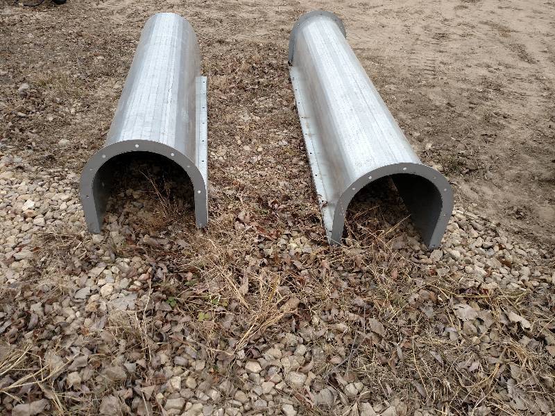 lot 105 image: 2 pcs. Auger Cover 12 Wide x 80...