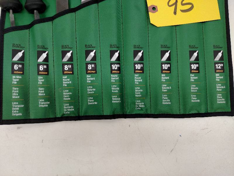 lot 95 image: Nicholson Black Diamond 9 pc. File ...