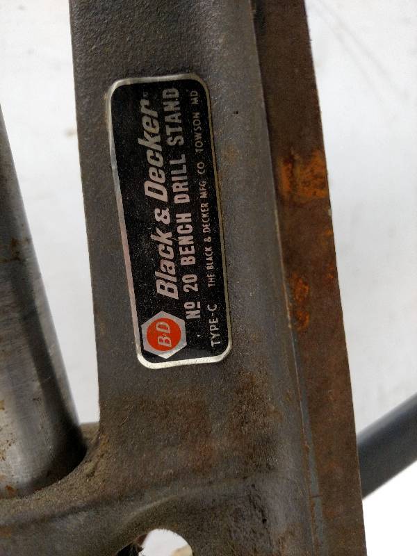 lot 19 image: Black & Decker Drill Stand...