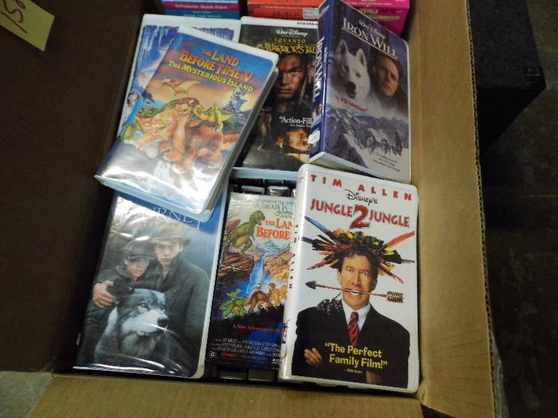 lot 158 image: Disney VHS  Desk