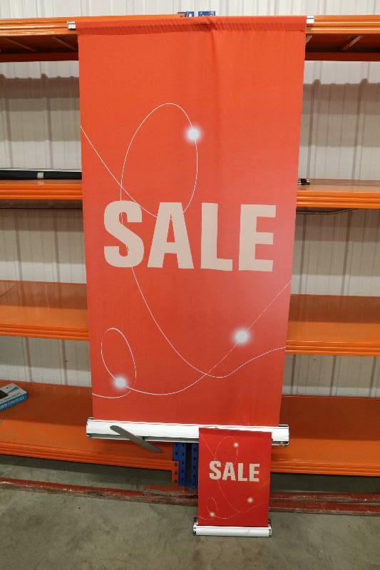 lot 110 image: NEW SALE Banner Stands