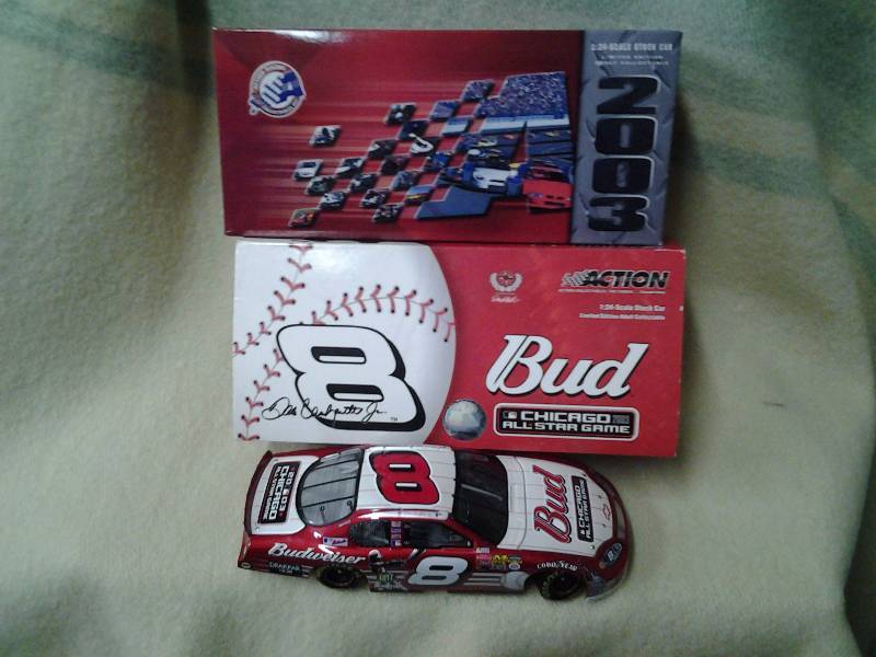 lot 25 image: Action Racing Collectibles 124 Scale Limited Edition Die Cast Chicago All Star Game 2003 #8 Budweiser Dale Earnhardt Jr.