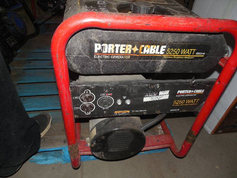 Porter cable 5250 watt generator manual