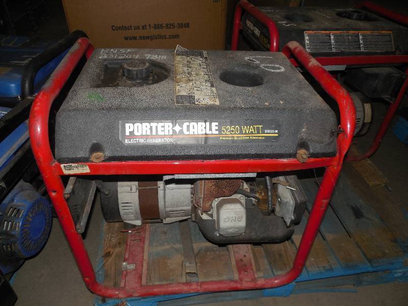 PORTER CABLE 5250 WATT GENERATOR WITH BRIGGS 10 HP MOTOR Dump Truck