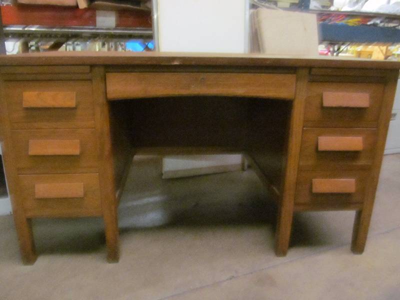 lot 42 image: vintage office desk