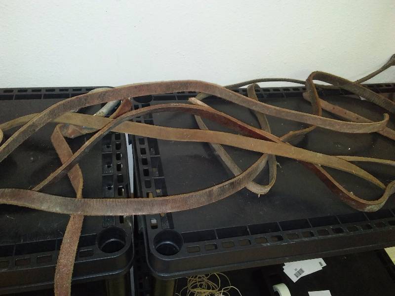 lot 22 image: Misc. Horse Leathers (8) (lengths vary from 2 ft. to 5 ft.)