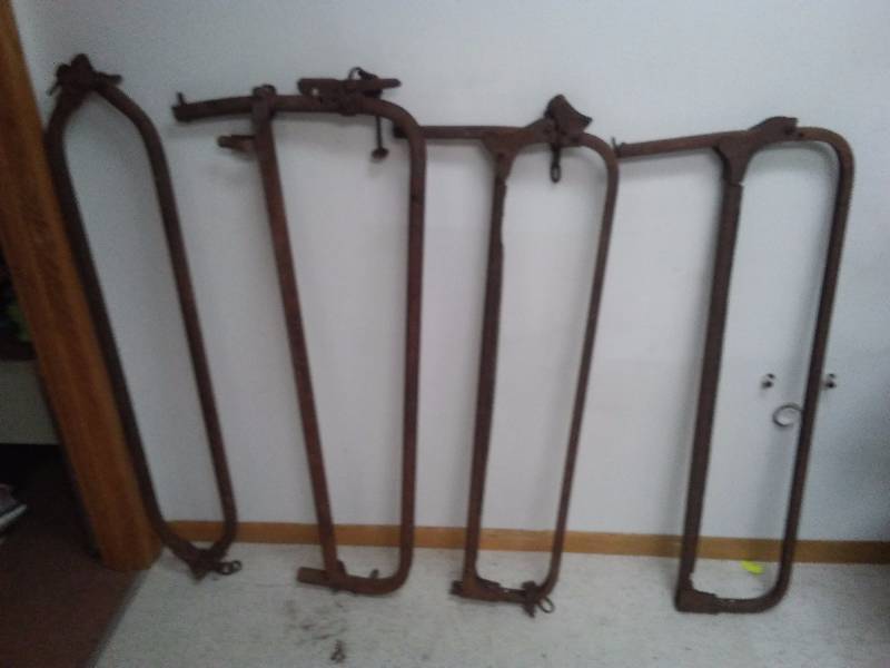 lot 41 image: Milking Stanchions, 4 ft. tall approx. (4)