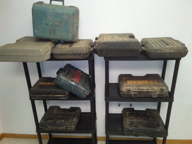 lot 42 image: Misc. Power tool cases, (10)