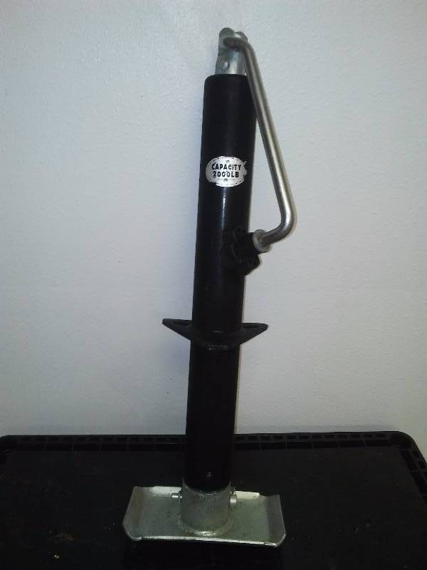 lot 39 image: Trailer Jack Stand NEW 2000 lb. capacity, 20-inch-tall body