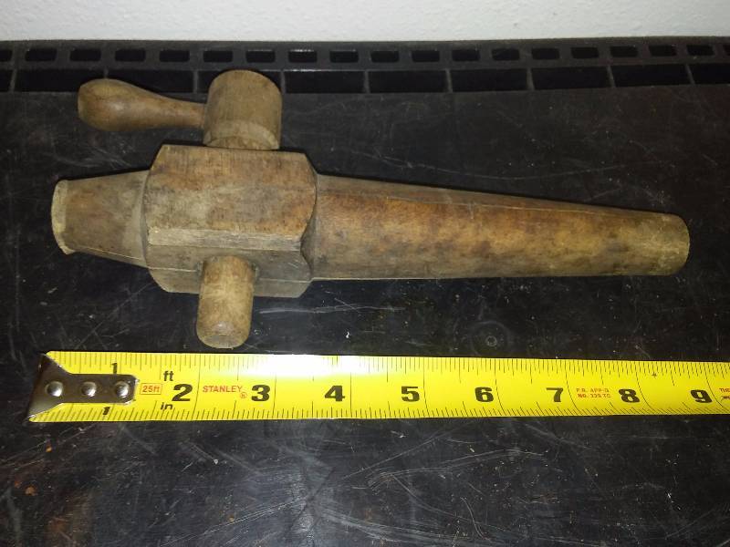 lot 111 image: Antique wooden Keg Tap