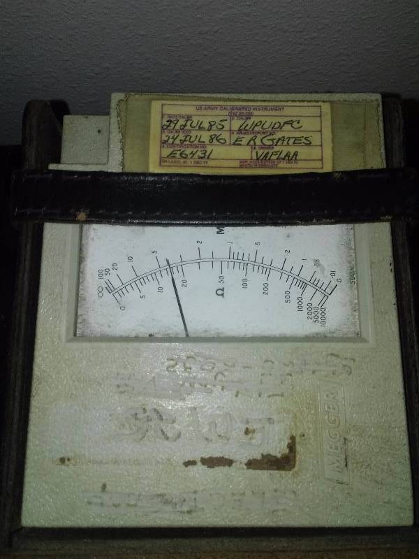 lot 150 image: Biddle Megger hand cranked insulation tester model 21805-1.
