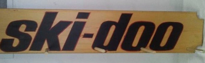 lot 18 image: Ski Do Wall Coat Rack, 4 ft. L x 9.25 H, 5 dowels (dowels are removeable shipping)