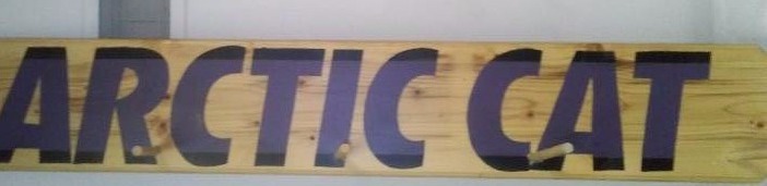 lot 19 image: Arctic Cat Wall Coat Rack, 5 ft. L x 9.25 H, 5 dowels (dowels are removeable shipping)