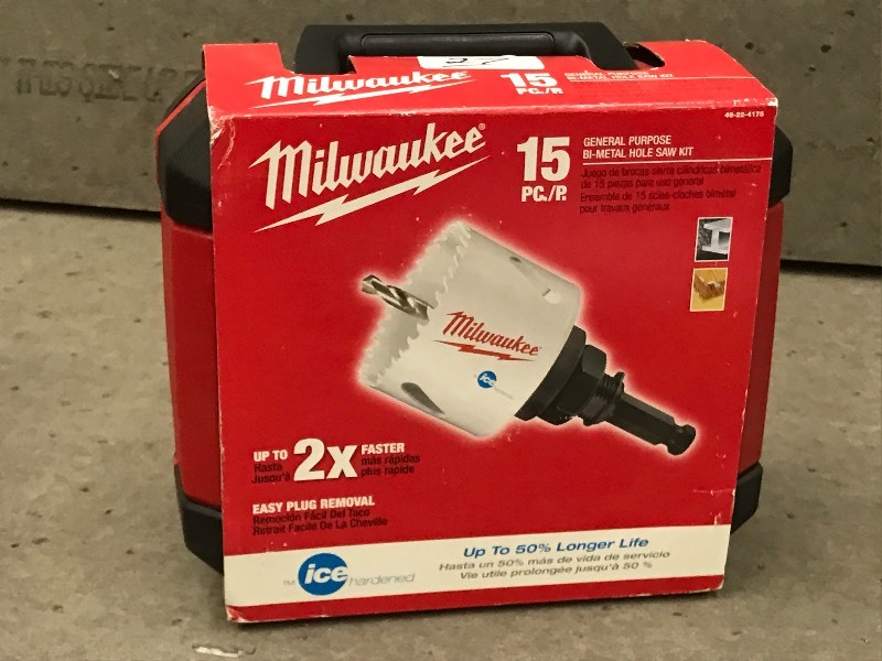 lot 27 image: New Milwaukee 15-Piece General Purp...
