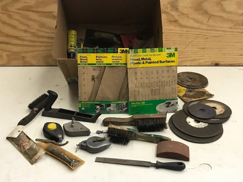 lot 110 image: Box Of Assorted Files, Hand Tools, ...