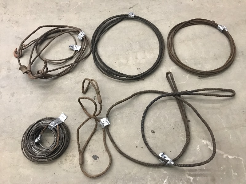 lot 121 image: Lot Of (6) Choker Cables 12x6ft,...