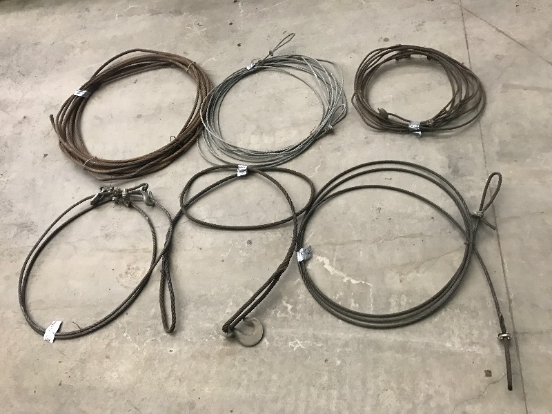 lot 122 image: Lot Of (6) Choker Cables 38x46ft...