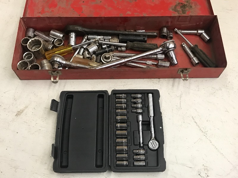lot 130 image: Lot Of (2) Portable Tool Sets ...