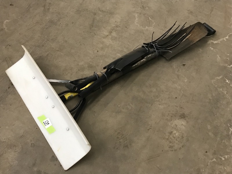 lot 139 image: Lot Of Planter Shovels, Pitch Fork...
