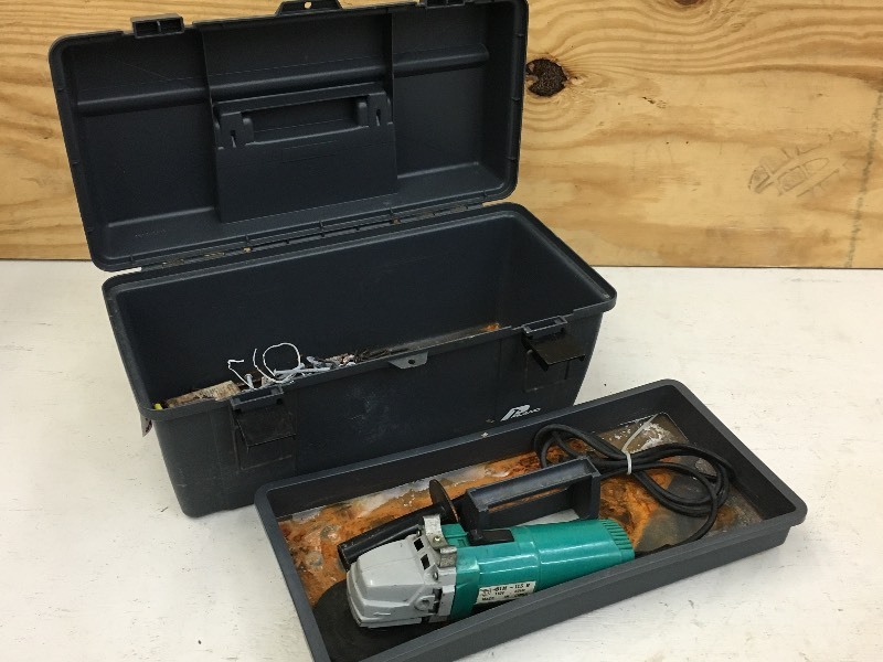 lot 17 image: Plano Plastic Toolbox With Assorted...