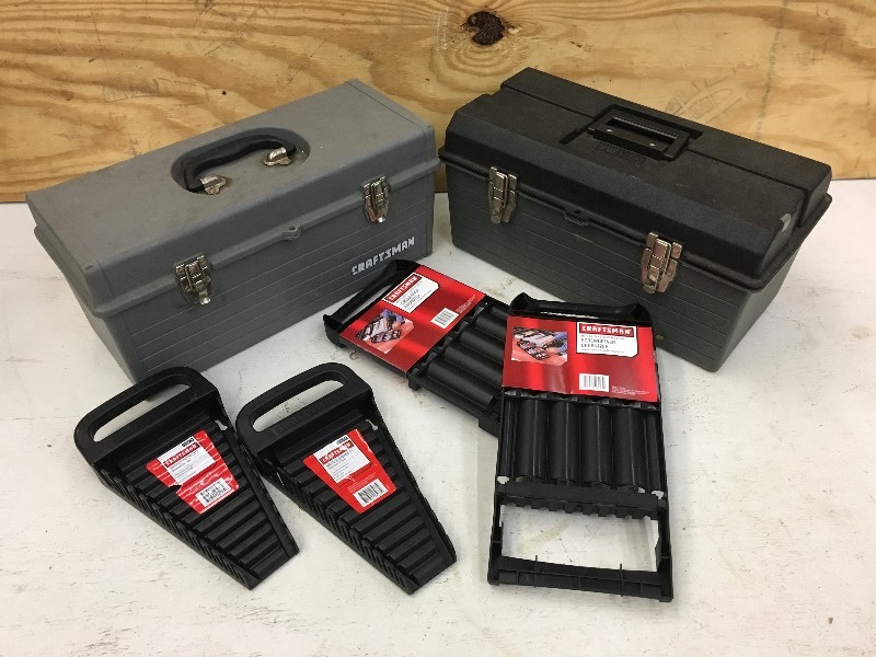 lot 22 image: Tote Of Assorted Tool Sorters & Cra...