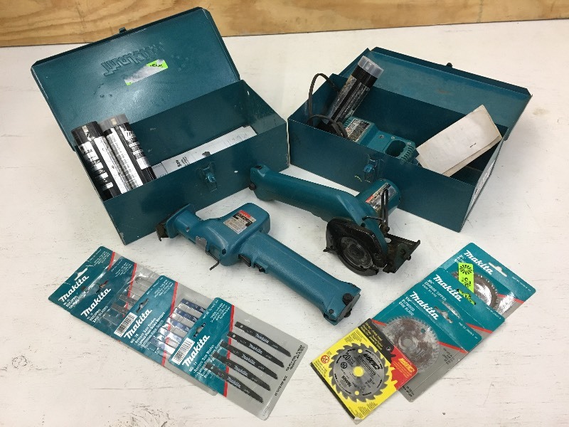 lot 37 image: (1) Makita Cordless Reciprocating S...