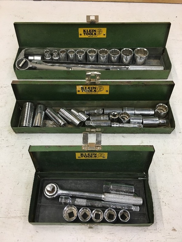 lot 80 image: Lot Of (3) Assorted Socket Wrench S...