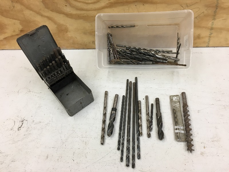 lot 88 image: Tote Of Assorted Drill Bits ...