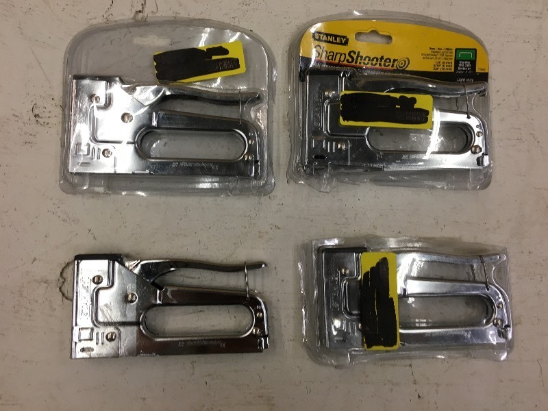 lot 95 image: (4) Stanley Staple Guns, New ...