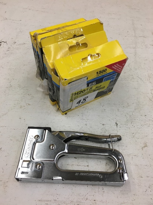 lot 98 image: (1) Stanley Staple Gun & Assorted B...