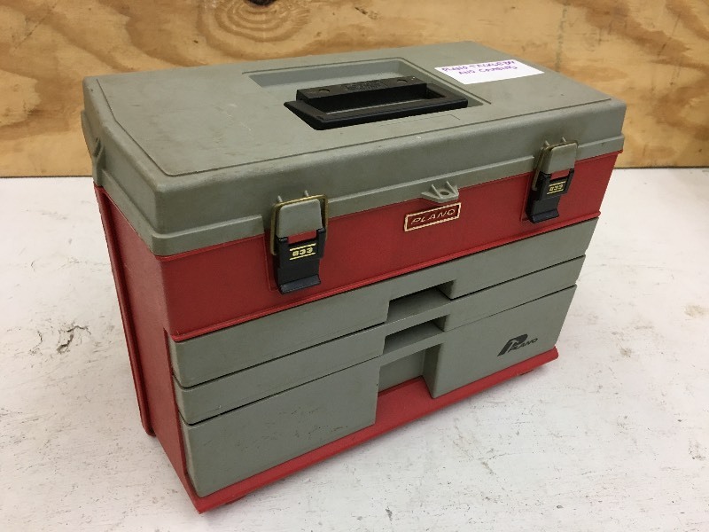 Plano Plastic Toolbox With Assorted, HUGE Power Tools & Hand Tools  Auction