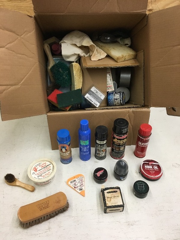 lot 107 image: Box Full Of Assorted Polishes ...