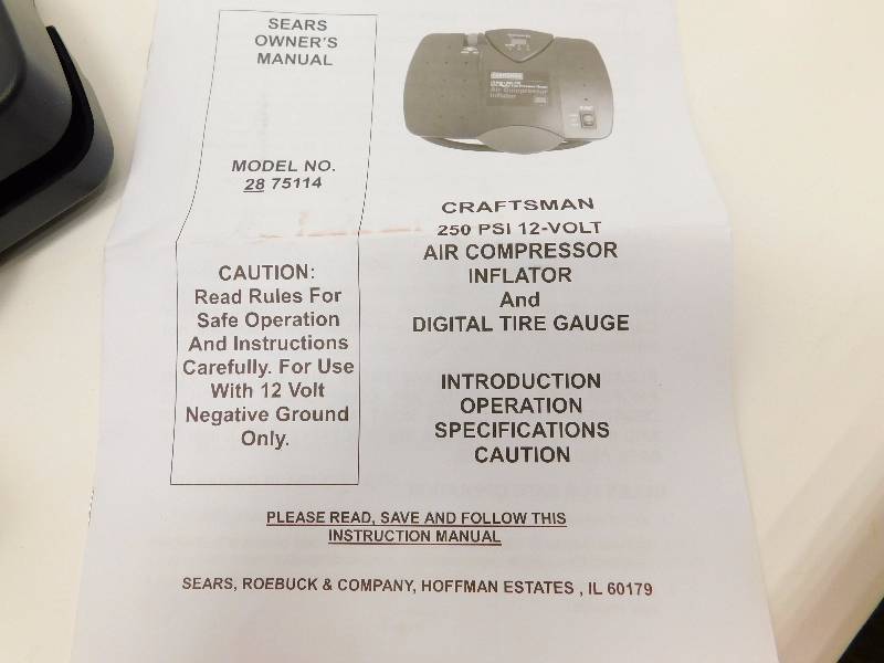 Craftsman Air Compressor/Inflator 