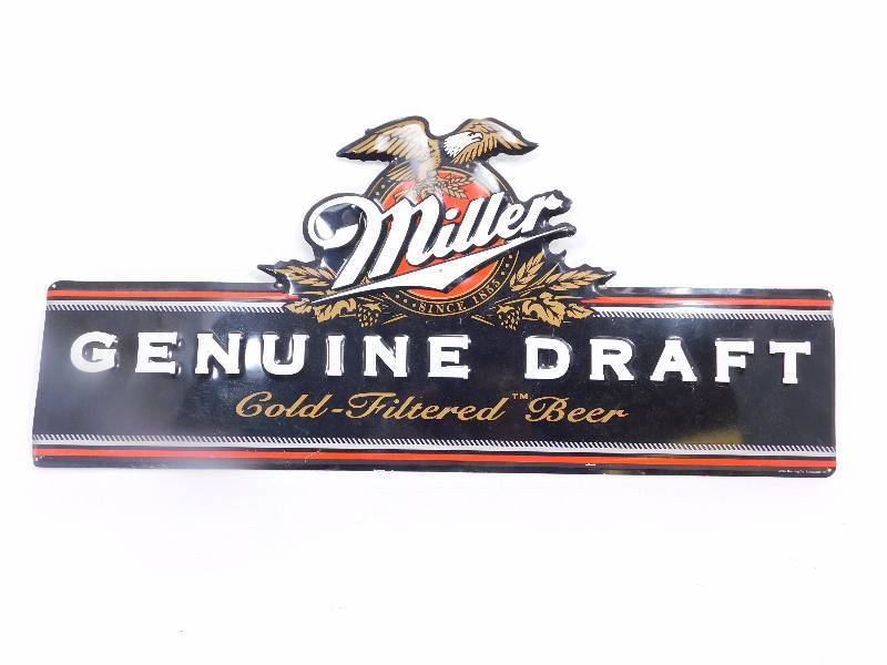 Metal Miller Genuine Draft Sign