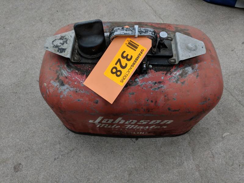 lot 328 image: 6 Gallon Johnson Mile-Master Fuel Tank