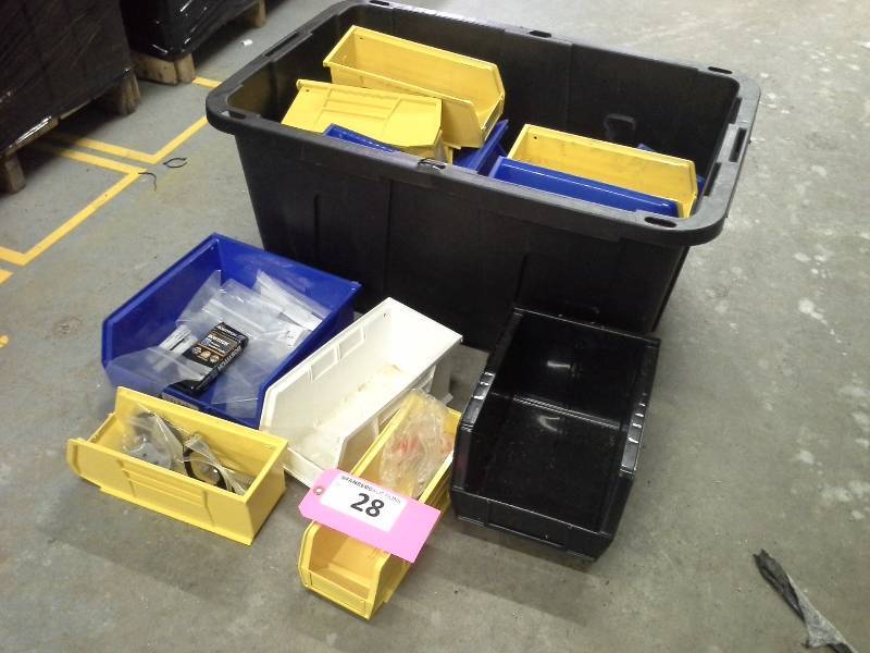 lot 28 image: Spare Bins and Misc. Items
