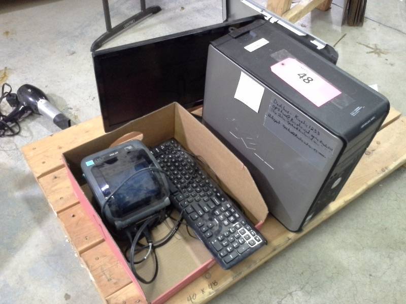 lot 48 image: Dell Computer, Monitor and Label Printer