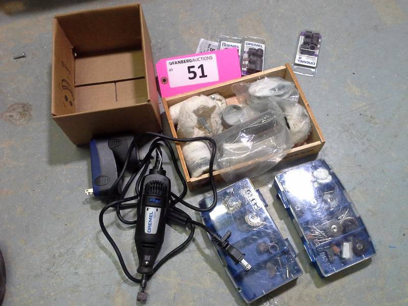 lot 51 image: Dremel and Attachments