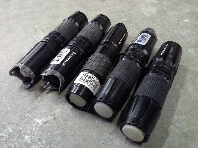 lot 55 image: (5) Tactical Flashlight Lot