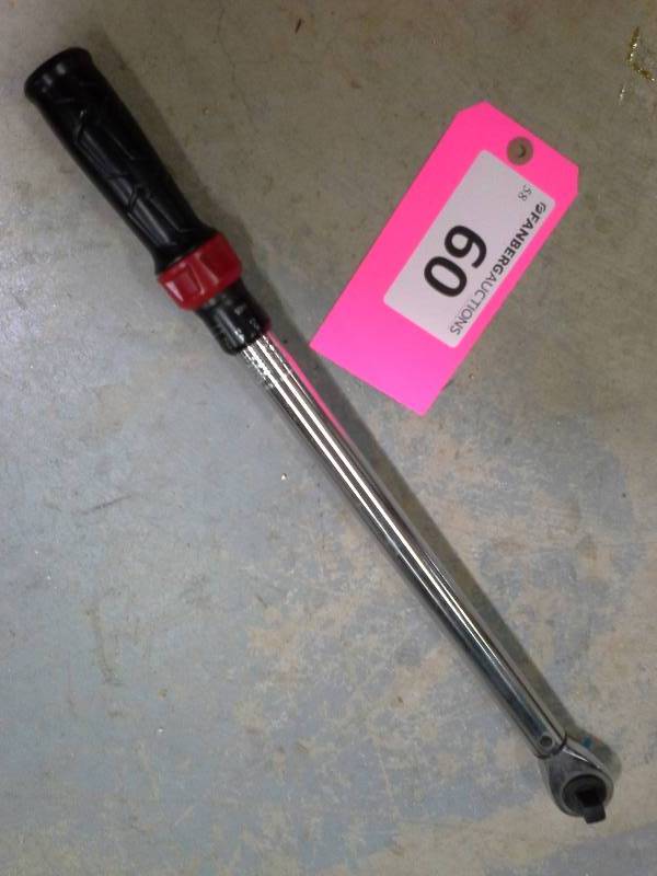lot 60 image: Craftsman Micro-Clicker Torque Wrench 12 Drive