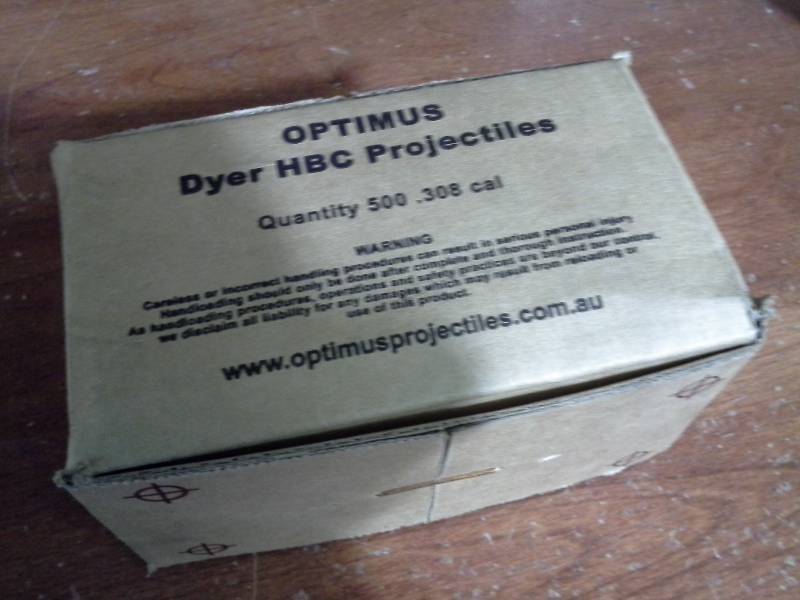 lot 87 image: Optimus .308 Cal Bullets (500 total)