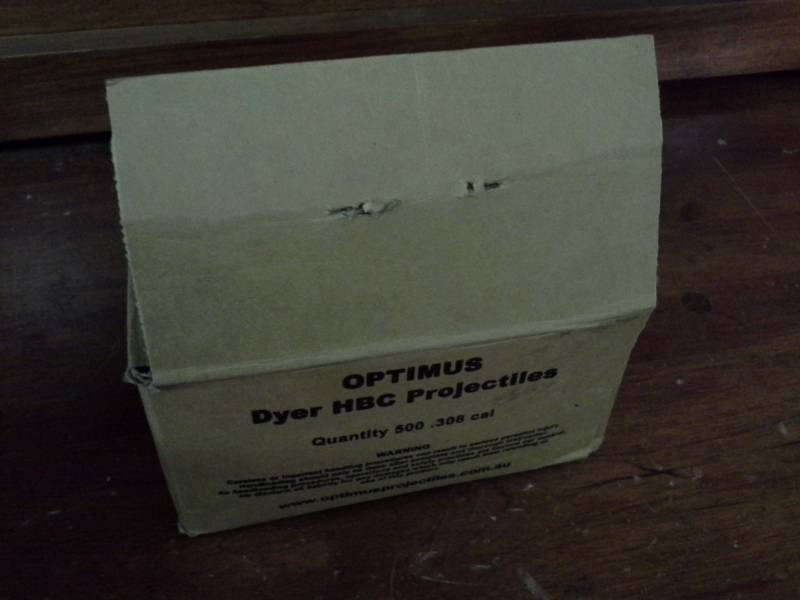 lot 86 image: Optimus .308 Cal Bullets (500 total)