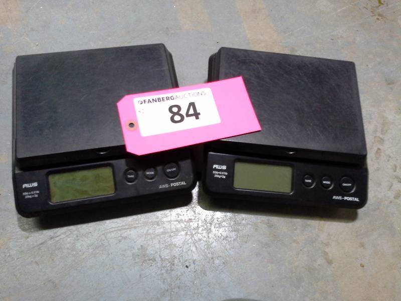 lot 84 image: Pair of AWS Postal Scales