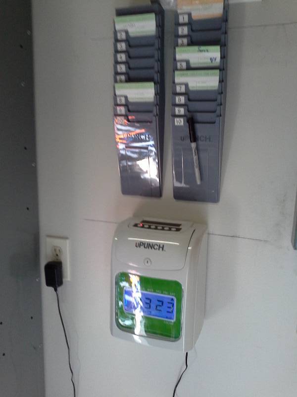 lot 121 image: Upunch Timecard System