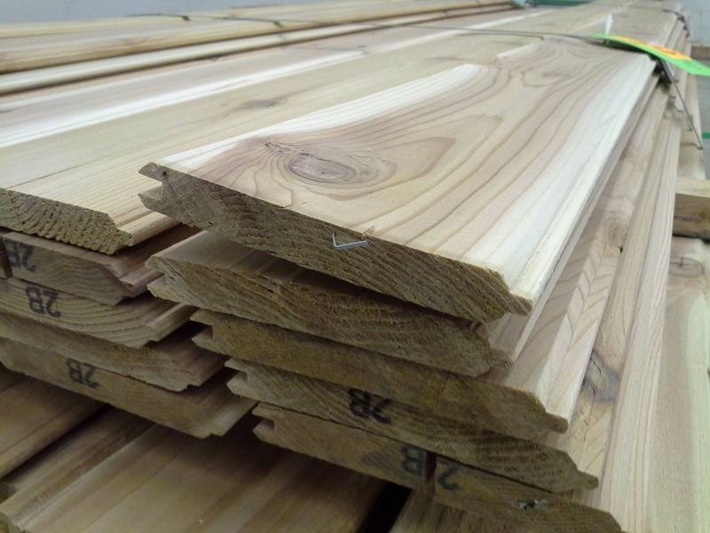 Bundle of 8' Cedar Tongue and Groove 1" x 6" | NYA ...