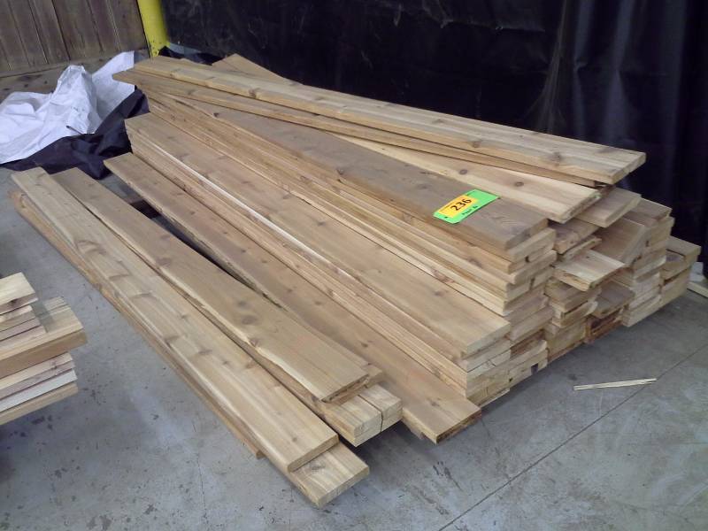 lot 236 image: Cedar Lumber Bundle