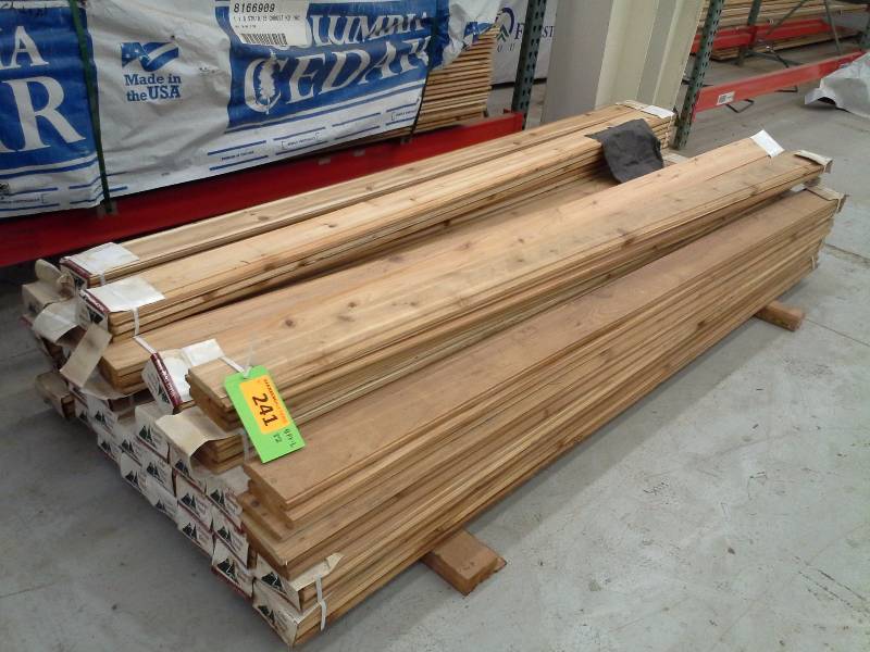 Pile of 8 Cedar Siding NYA Reclaimed Wood Cedar and 