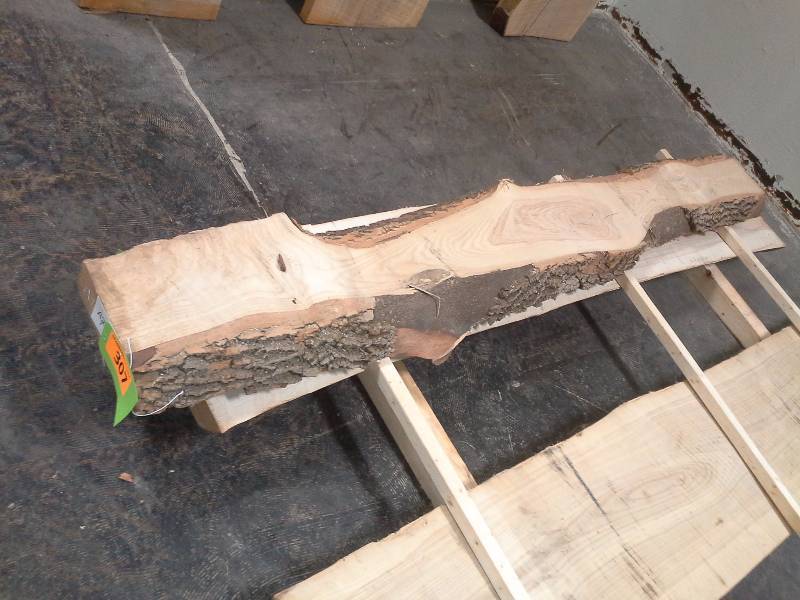 lot 307 image: 8 Live Edge Ash 3 Thick Slab