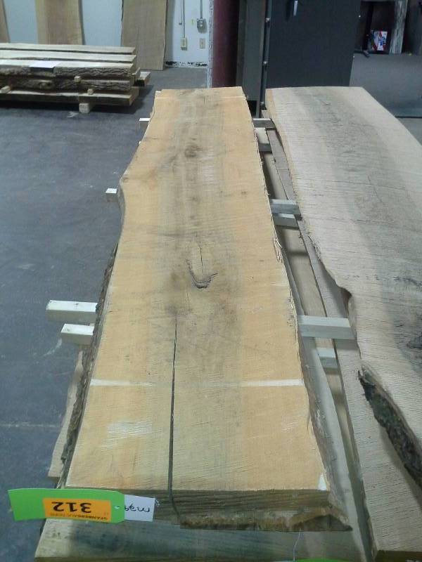 lot 312 image: 8 Live Edge Maple 3 Thick Slab