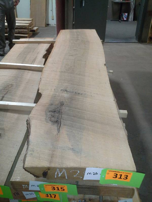 lot 313 image: 8 Live Edge Maple 3 Thick Slab
